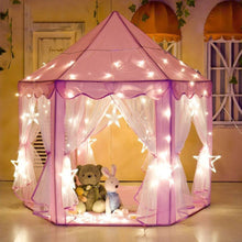 Load image into Gallery viewer, Children&#39;s Tent Play Tent Princess Girl&#39;s Dreamful Castle Outdoor Indoor Garden Folding Playing Lodge Kids Balls Pool Playhouse
