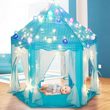 Load image into Gallery viewer, Princess Children&#39;s Tent Ball Pool Wigwam Portable Tent For Kids Girl&#39;s Castle Play House Outdoor Garden Kid Folding Beach Toys
