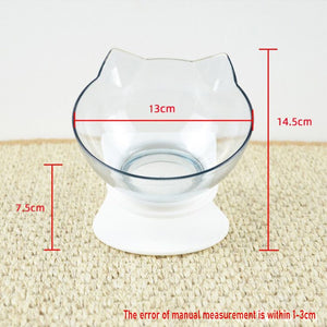 Non-slip cat bowl double-layer pet bowl with stand