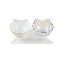 Load image into Gallery viewer, Non-slip cat bowl double-layer pet bowl with stand
