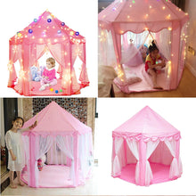 Load image into Gallery viewer, Children&#39;s Tent Play Tent Princess Girl&#39;s Dreamful Castle Outdoor Indoor Garden Folding Playing Lodge Kids Balls Pool Playhouse
