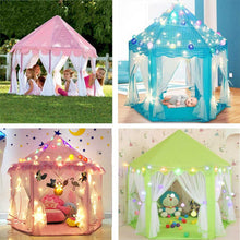 Load image into Gallery viewer, Children&#39;s Tent Play Tent Princess Girl&#39;s Dreamful Castle Outdoor Indoor Garden Folding Playing Lodge Kids Balls Pool Playhouse
