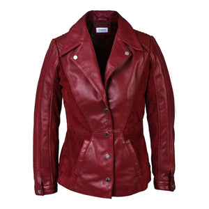 Blazer de piel de ante Myrcella para mujer