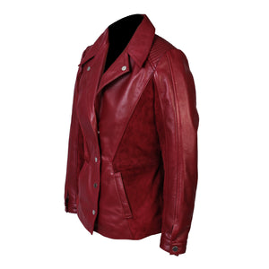 Blazer de piel de ante Myrcella para mujer