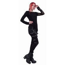 Load image into Gallery viewer, GOTHIC ROCK - Biker PVC Panel Buckle Trousers
