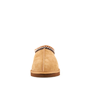 Men's Leather/ Suede Slippers Slumber Tan