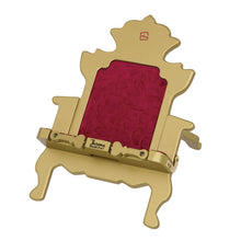 Load image into Gallery viewer, Gold Throne Book/Tablet Holder With Charger Slot
