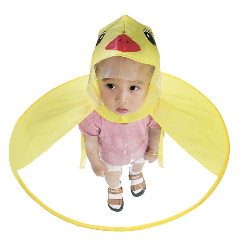 Yellow Duck Raincoat  Poncho Cosplay  Funny Rain