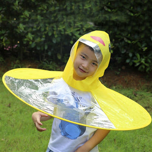 Yellow Duck Raincoat  Poncho Cosplay  Funny Rain