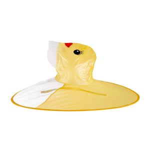 Yellow Duck Raincoat  Poncho Cosplay  Funny Rain