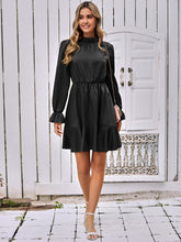 Load image into Gallery viewer, Mock Neck Flounce Sleeve Mini Dress
