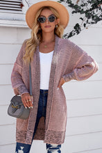 Load image into Gallery viewer, Heathered Open Front Longline Cardigan
