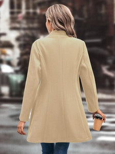 Lapel Collar Button Down Coat