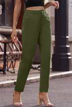 Load image into Gallery viewer, Ankle-Length Straight Leg Pants with Pockets
