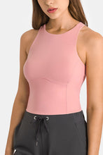 Load image into Gallery viewer, Crisscross Back Round Neck Yoga Tank
