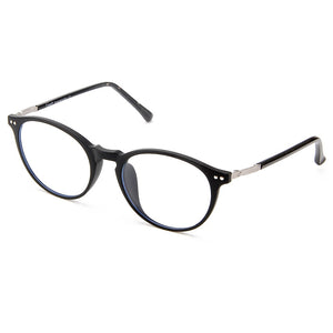 [Stock de EE. UU.] Cyxus Blue Light Blocking [TR90 liviano] Gafas para reducir la fatiga visual, el dolor de cabeza y la computadora, para hombres y mujeres (8010T02, negro mate)