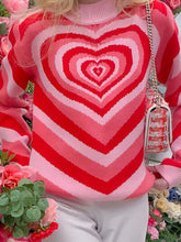 Load image into Gallery viewer, Heart Mock Neck Long Sleeve Sweater
