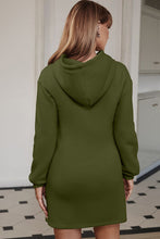 Load image into Gallery viewer, Drawstring Long Sleeve Hooded Dress
