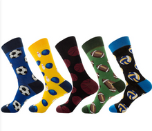 Load image into Gallery viewer, Multipack High Ankle Medium Thickness Colorful Casual Cotton sock
