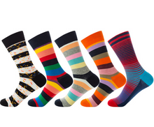 Load image into Gallery viewer, Multipack High Ankle Medium Thickness Colorful Casual Cotton sock
