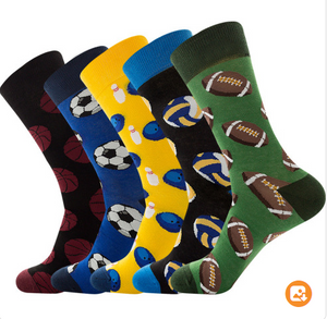 Multipack High Ankle Medium Thickness Colorful Casual Cotton sock