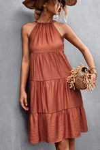 Load image into Gallery viewer, Grecian Tiered Sleeveless Dress
