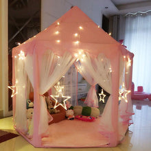 Load image into Gallery viewer, Pink Girls Castle Play Tent Princess Playhouse Children Kids Indoor
