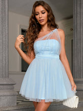 Load image into Gallery viewer, Glitter One-Shoulder Tulle Dress
