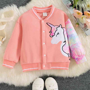 Chaqueta de manga larga con estampado de unicornio