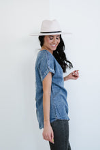 Load image into Gallery viewer, Doe &amp; Rae Take Me There Denim Top
