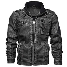 Load image into Gallery viewer, Velvet Leather Collar Jackets
