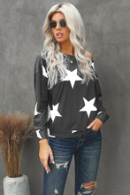 Cargar imagen en el visor de la galería, Sudadera de manga larga con estampado de estrellas
