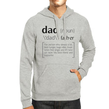 Cargar imagen en el visor de la galería, Sudadera unisex con capucha y diseño de papá en gris
