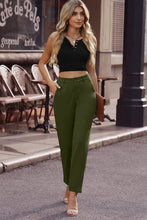 Load image into Gallery viewer, Ankle-Length Straight Leg Pants with Pockets
