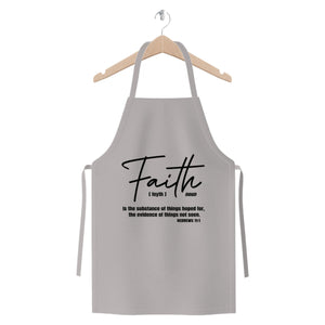 Faith The Substance Of Things Hoped For, Black Graphic Text Premium Jersey Apron