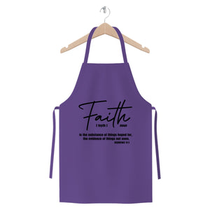 Faith The Substance Of Things Hoped For, Black Graphic Text Premium Jersey Apron