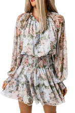 Load image into Gallery viewer, Floral Smocked Waist Layered Mini Dress
