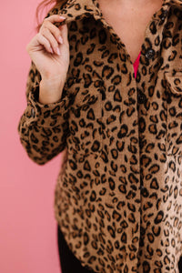 Chaqueta de leopardo para correr de tamaño completo Jodifl Driving Me Wild