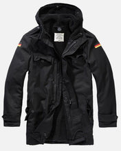Load image into Gallery viewer, Men&#39;s Heavy Winter Flag Parka Coat-Black
