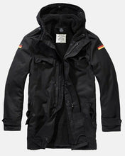 Load image into Gallery viewer, Men&#39;s Heavy Winter Flag Parka Coat-Black
