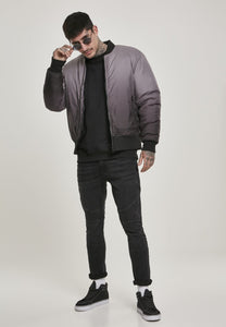 Men's Gradient Two-Tone  Bomber Jacket