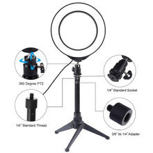 Load image into Gallery viewer, Video Light Dimmable LED Selfie Ring Light USB Photography Light
