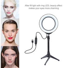 Load image into Gallery viewer, Video Light Dimmable LED Selfie Ring Light USB Photography Light
