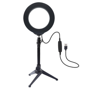 Video Light Dimmable LED Selfie Ring Light USB Photography Light