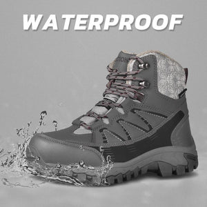 Hiking Shoes Waterproof Mountain Keep Warm Non-slip PU Leather Snow