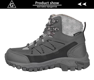 Hiking Shoes Waterproof Mountain Keep Warm Non-slip PU Leather Snow