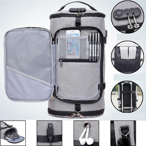 USB Anti-theft Gym backpack Bags Fitness Gym Bag for Men