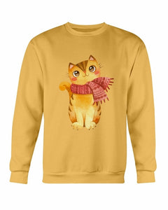 Sudadera con lindos gatos de invierno