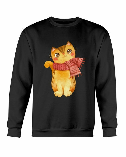 Sudadera con lindos gatos de invierno