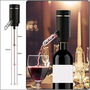 Decantador de vino eléctrico retráctil con oxidante